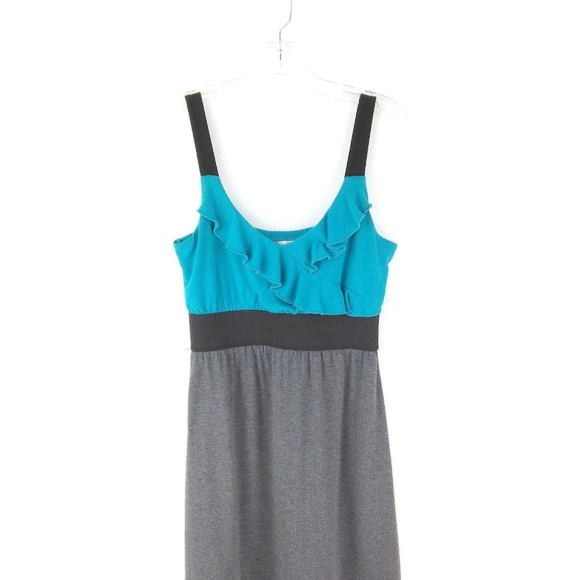 Speechless Color Block Dress Sz M Gray Blue - Picture 2 of 6